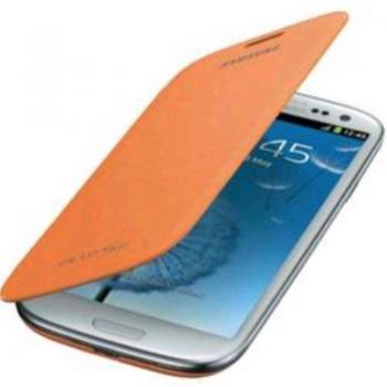 Funda Samsung Galaxy SIII naranja con tapa
