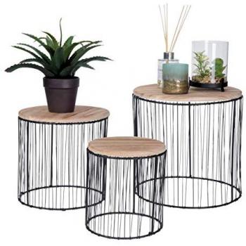 Metall‑Pflanzenständer Spetebo 3‑er-Set – höhenverstellbar, schwarze Nylon‑Korboption