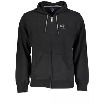La Martina Sleek Hooded Cotton Sweatshirt