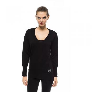 Montana Blu Black Merino Wool Sweater