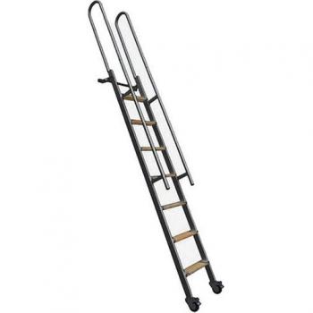 Echelle à Matisère (Acier) – Marches Bois – Hauteur 2,50 m – Rampes Horizontales – Sspxl‑263‑n‑rh