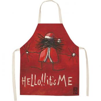 Xmas Decoration Cotton and Linen Apron