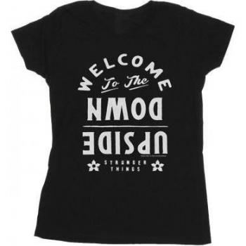 T-shirt noir Stranger Things pour femmes