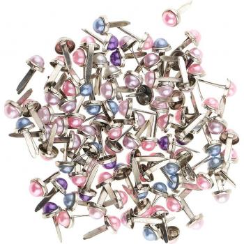 200 Mini Round Brads for Paper Crafting
