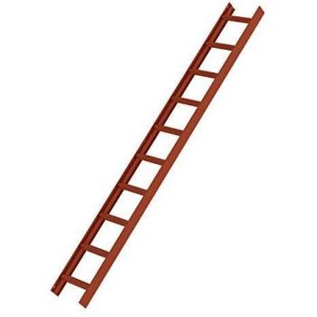 Scala Munk 10 pioli marrone rossiccio