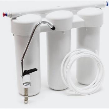 3‑stappen sedimentfilter Finesse 5 µ onder de gootsteen