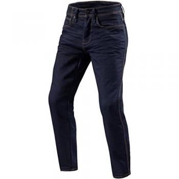 Rev'it Jeans Uomo Revit Reed Sf Blu Scuro Slavato L36 Allungato W33