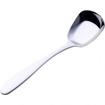 Thickened Stainless Steel Flat Soup Spoon