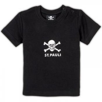 T-shirt per Bambini St. Pauli con Teschio Nero
