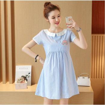 Striped Maternity Dress for Pregnant Women