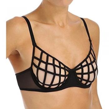 Marlies Dekker 17650 Damen-Sport-BH schwarz, nicht gepolstert, Unterrohr, tiefer Ausschnitt, 75C