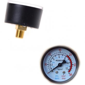 Manómetro de presión de fluido hidráulico 42x40mm, 0-12Bar/0-180PSI