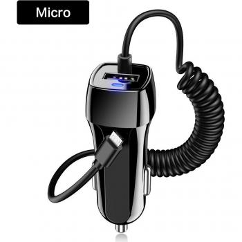 Fast Charging Car Adapter for iOS and Type C Mobile Devices
