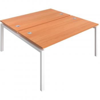 Telescopic Beech Bench for 8 People with Cable Port