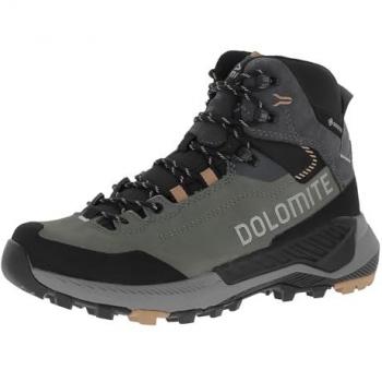 Scarponi Dolomite Donna Vernale Leather High Goretex Silver Green / Sand Pink