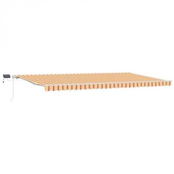 Toldo Retráctil para Jardín 600x300 cm con LED