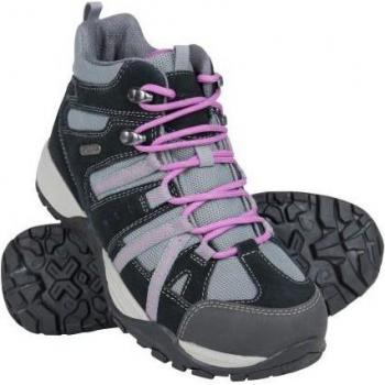 Damen Leder-Wanderstiefel Direction II von Mountain Warehouse, grau, UK 7