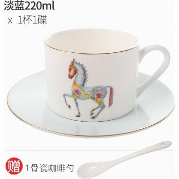 Juego de Tazas de Café Estilo Nórdico con Platillos de Porcelana BC50BYD