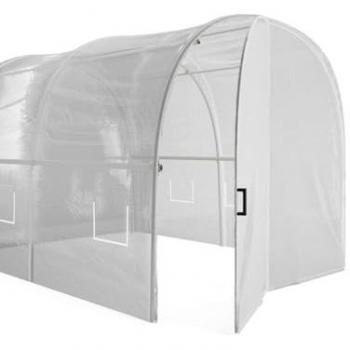 Vente-unique: Serra Tunnel 36 m², acciaio galvanizzato, colore bianco – Alocasia