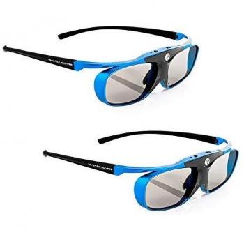 Blaues DLP Shutterlink für 3D-Beamer – 2X Hi‑Shock 96‑144 Hz