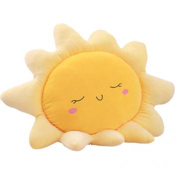 40JC 17’’ Cute Expression Plush Bed Pillows for Sofa, Soft Neck Support for Mood Improvement