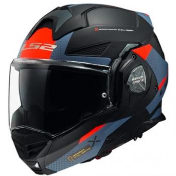 LS2 FF901 Advant X Oblivion Motorradklapphelm, Schwarz Blau, Größe 2XL