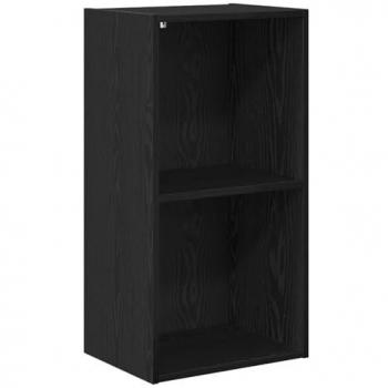 Regolo Libreria Rovere Nero 40x30x77 cm Legno Pannellato