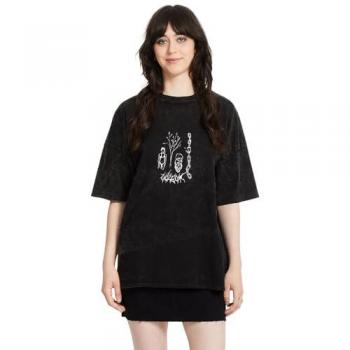 Nero Volcom Voltrip T‑Shirt Oversize