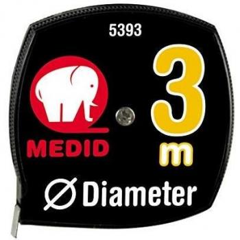 Medidor de Diámetro MD‑5393: Flexómetro ABS + Aluminio 3 m