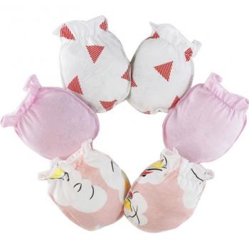 Anti-Kratz Handschuhe für Neugeborene, 3 Paar