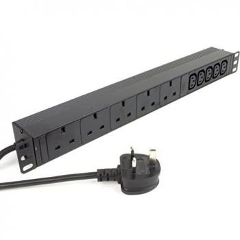 Power Distribution Unit 5 UK Sockets 5 C13 IEC Sockets 13A 3m