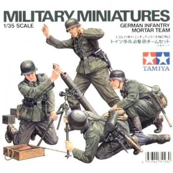 Tamiya 1/35 Scale German Infantry Mortar Team Model Kit