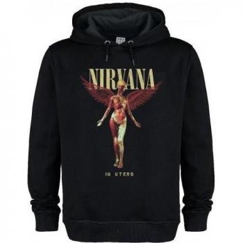 Adult Unisex Amplified In‑Utero Nirvana Hoodie (Schwarz)