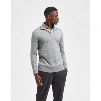 SELECTED HOMME Strickpullover »SLHBERG HALF ZIP CARDIGAN NOOS«