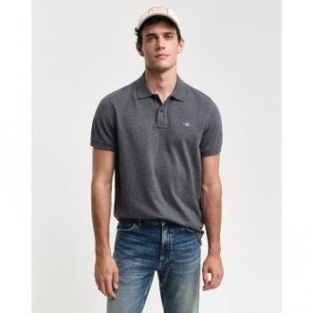 Gant Herren Piqué-Poloshirt Regular Shield, kurzärmlig
