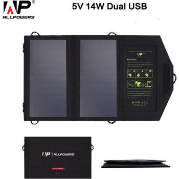 Panel Solar ALLPOWERS 2A 5V para Carga Móvil