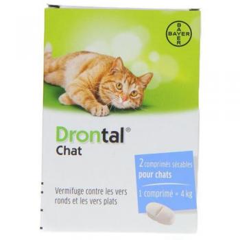 Drontal chat boite de 2 comprimés