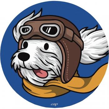 CEP KIDS Mauspad Pilotenhund, rund