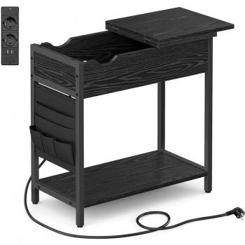 Mesa auxiliar con almacenamiento conectado