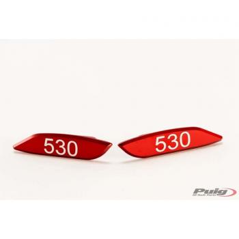 Puig Tapones Espejo Red One Size 17-19 Sx