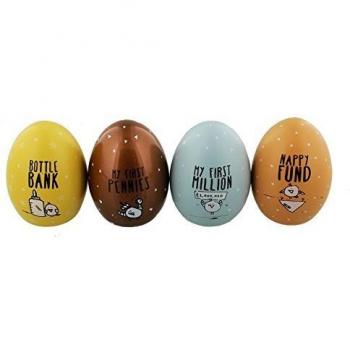 Nestling Cash Egg Pack – 4 Small Savings Banks