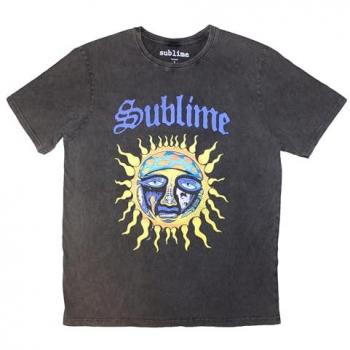 Sublime Sun Band Stonewash T-Shirt – Grey, XL