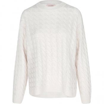 KATESTORM Damen Pullover Creme Größe S