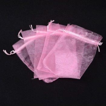 Bolsas de Organza Rosa 13x18 cm