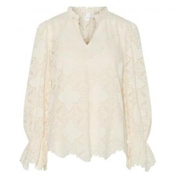 YAS Blusa 'YASSELMI' Color Crema