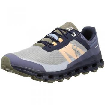 On Mens Cloudvista Textile Synthetic Midnight Olive Trainers 11 UK