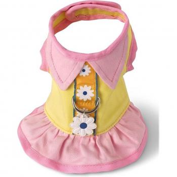 Pink Lace Dog Dress Harness