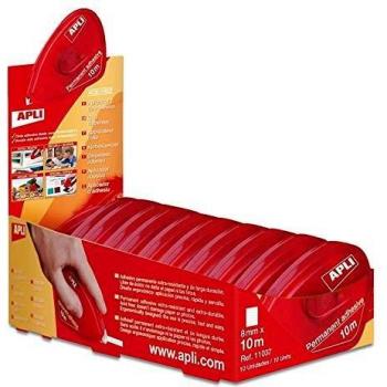 Rouleau adhésif double-face Apli 11037, 8mm x 10m