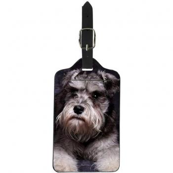 Personalized Schnauzer Luggage Tag
