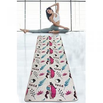 Tapis de Yoga 100% Polyester Antibactérien Wellhome